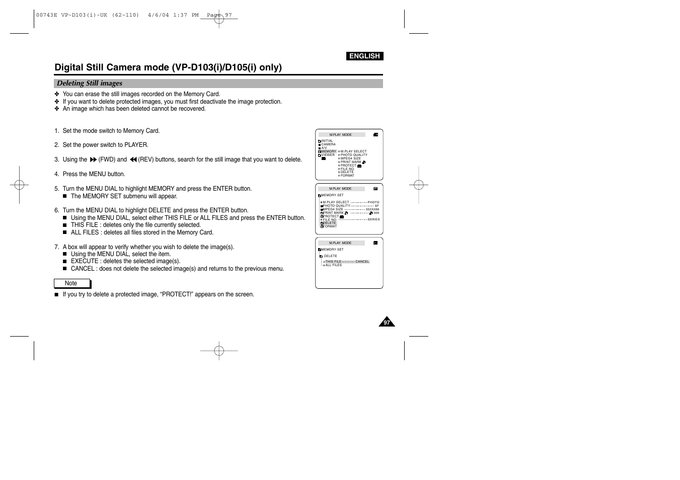 Samsung D103 User Manual | Page 97 / 114