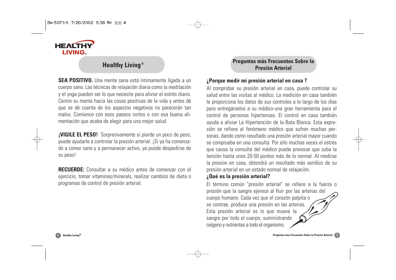 Healthy living | Samsung BA-507S User Manual | Page 19 / 32