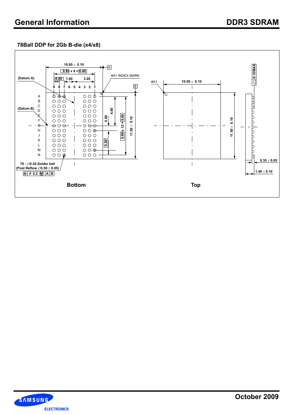 General information ddr3 sdram | Samsung DDR3 User Manual | Page 16 / 21