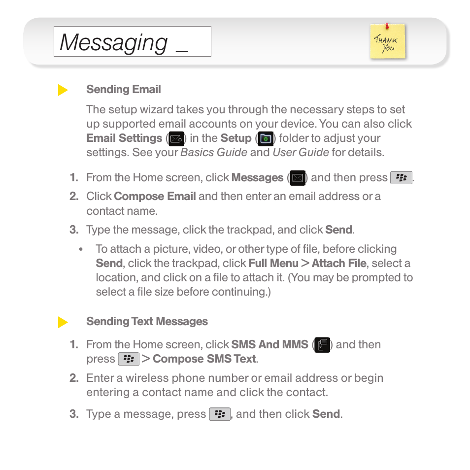 Messaging | Samsung CURVE 9330 User Manual | Page 9 / 12