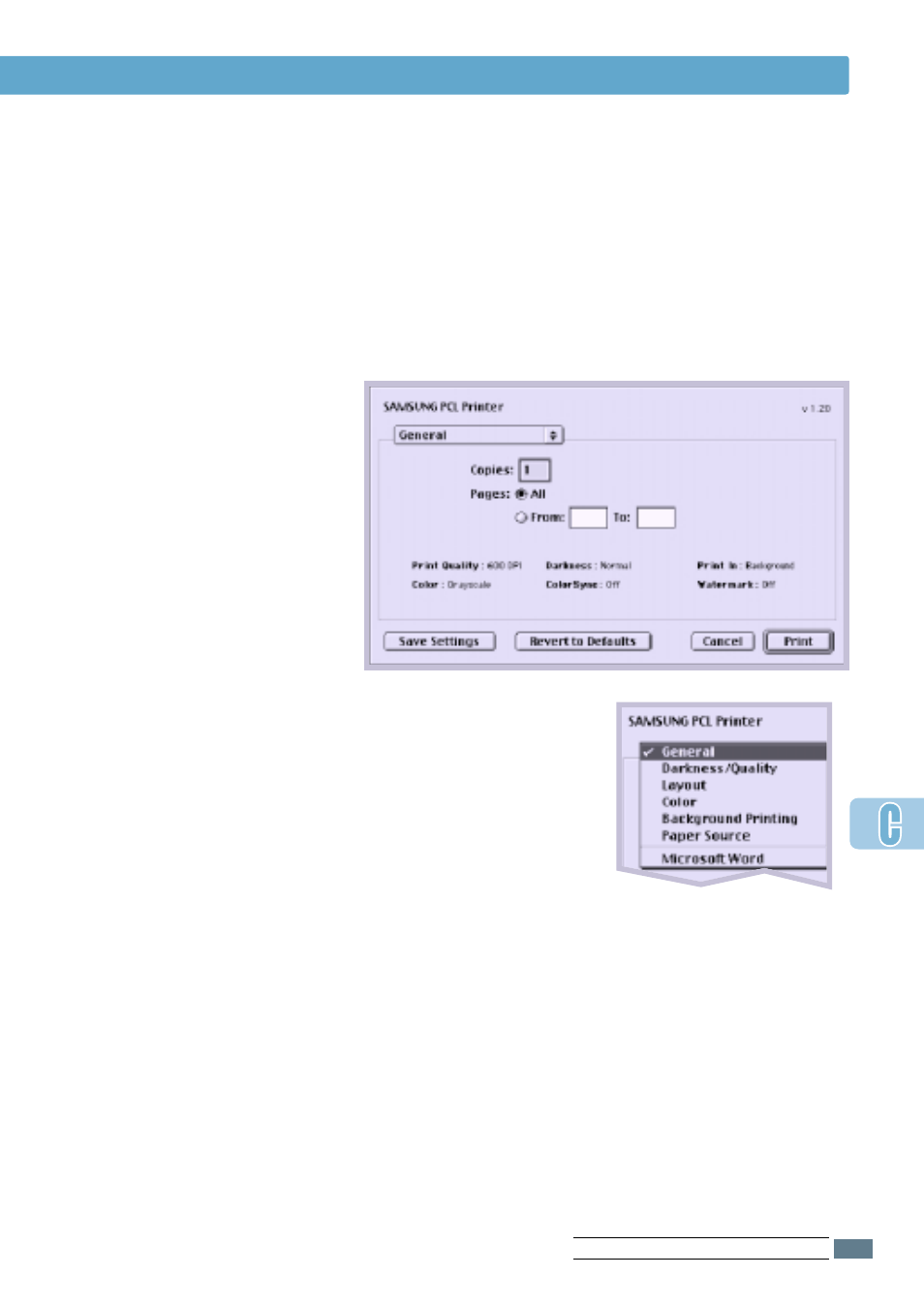 Using pcl driver 6 | Samsung ML-1651N User Manual | Page 142 / 179