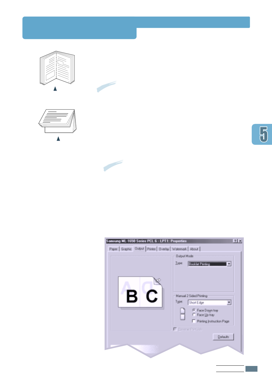 Printing booklets | Samsung ML-1651N User Manual | Page 68 / 179