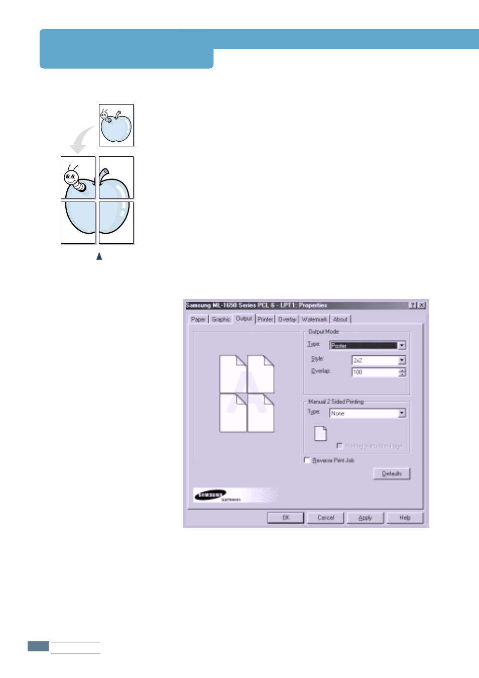 Printing posters | Samsung ML-1651N User Manual | Page 73 / 179
