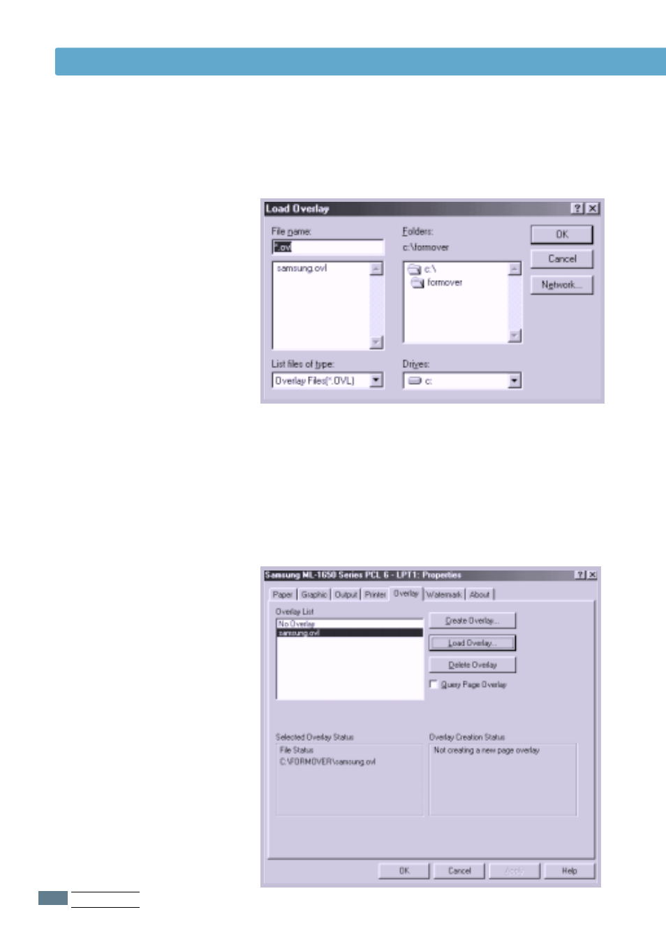 Using page overlay | Samsung ML-1651N User Manual | Page 83 / 179