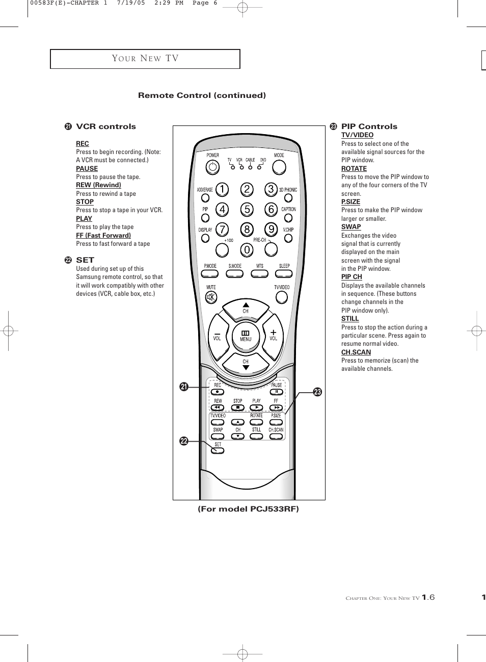 Samsung Tantus PCK 6115R User Manual | Page 13 / 58