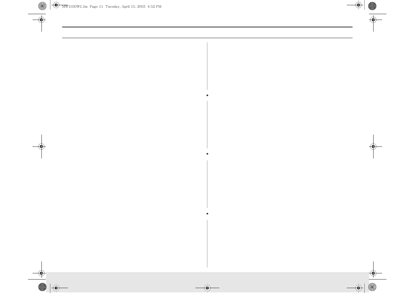 Operation | Samsung MW1030BC User Manual | Page 11 / 24