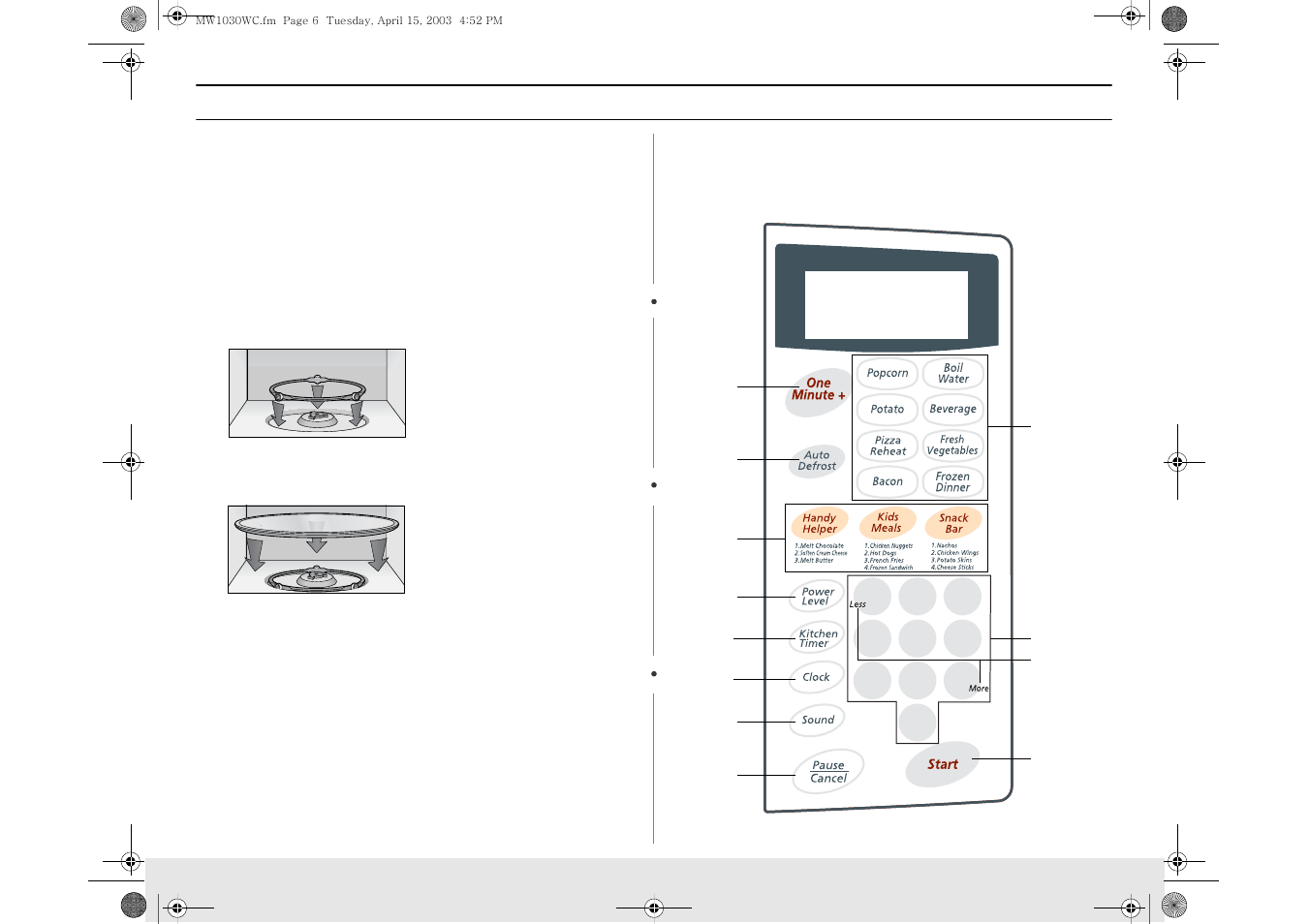 Samsung MW1030BC User Manual | Page 6 / 24
