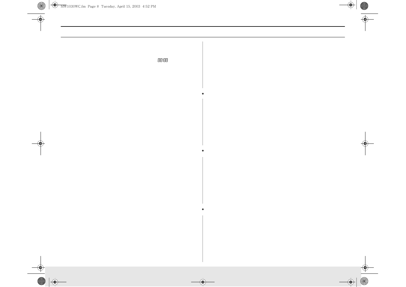 Operation | Samsung MW1030BC User Manual | Page 8 / 24