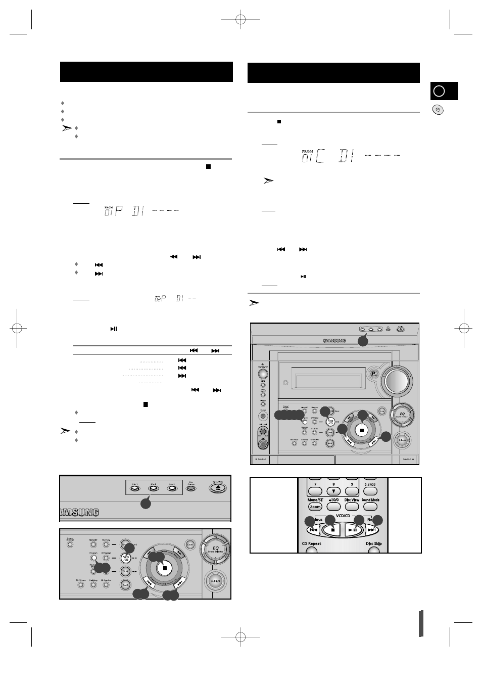 Programming the order of playback, Checking or changing programmed tracks | Samsung MAX-VS530 User Manual | Page 15 / 28