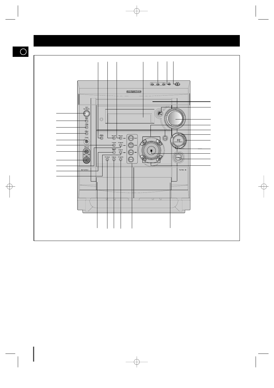 Installing your mini-compact system, Front panel view | Samsung MAX-VS530 User Manual | Page 4 / 28