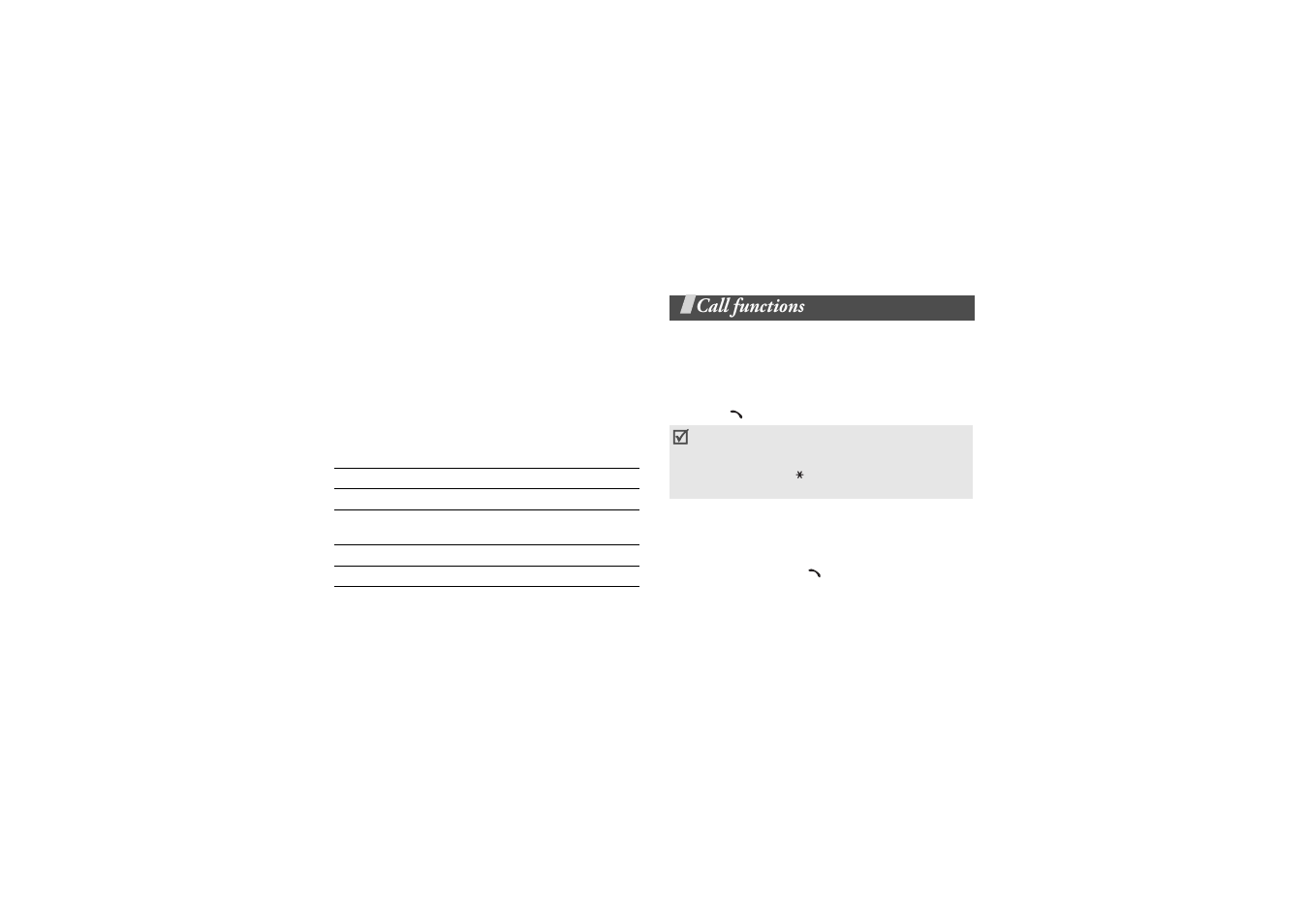 Using number mode, Using symbol mode, Call functions | Making a call, Advanced calling features | Samsung E340 User Manual | Page 28 / 102