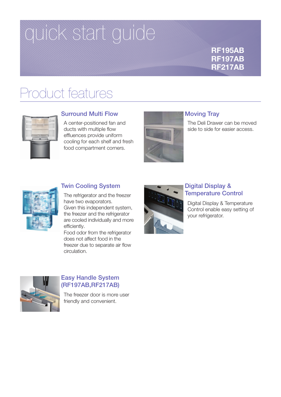 Samsung RF197AB User Manual | 7 pages
