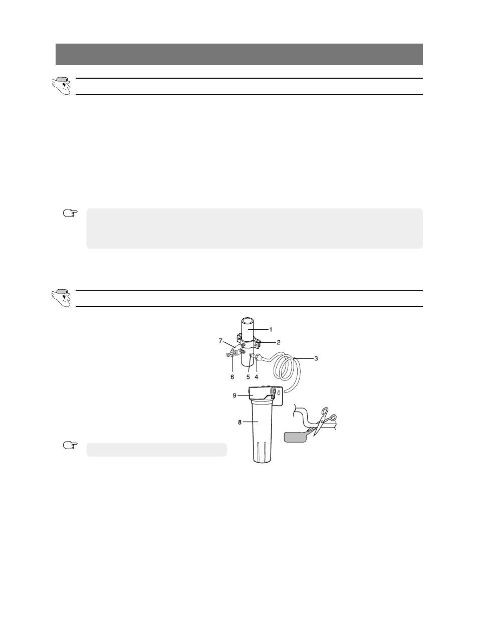 Installation of the water dispenser line, For using the water filter, Before you install the water line | Connecting to water supply line | Samsung RB215LA User Manual | Page 13 / 22