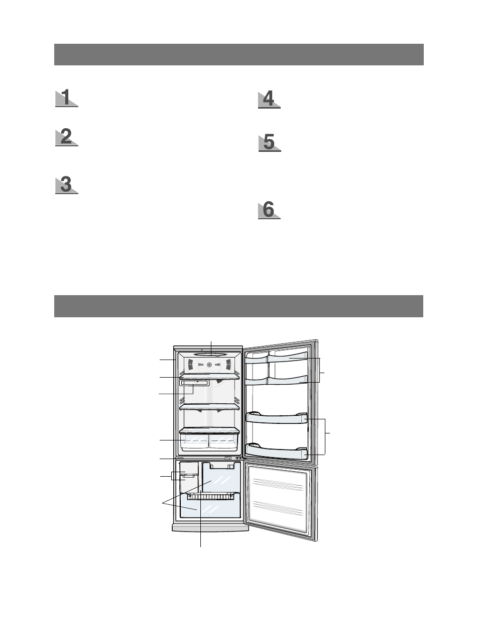 Preparing the fridge / freezer, View of your fridge / freezer | Samsung RB215LA User Manual | Page 6 / 22