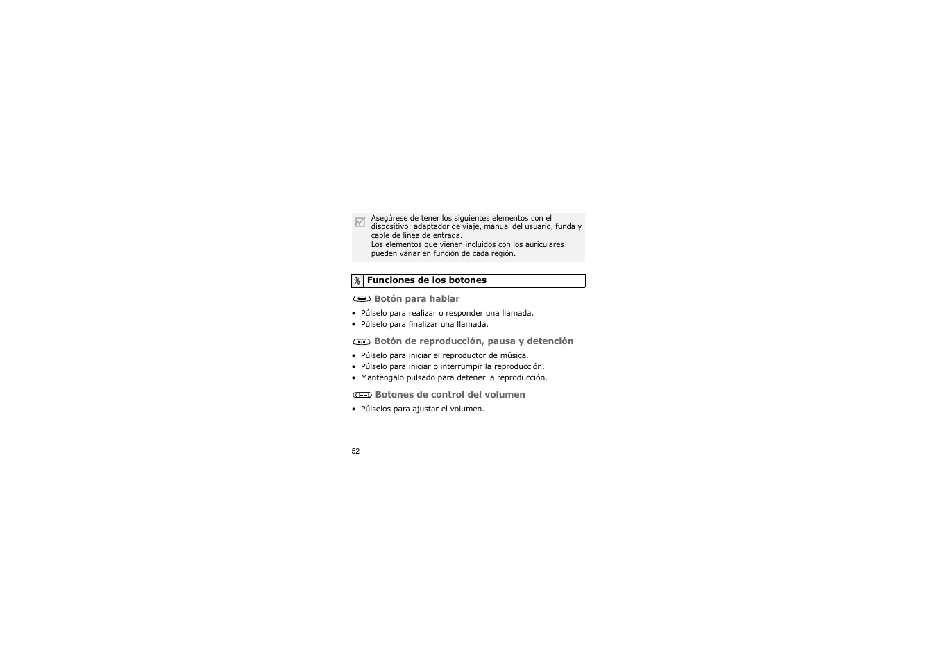 Funciones de los botones | Samsung A3LSBH600 User Manual | Page 55 / 99