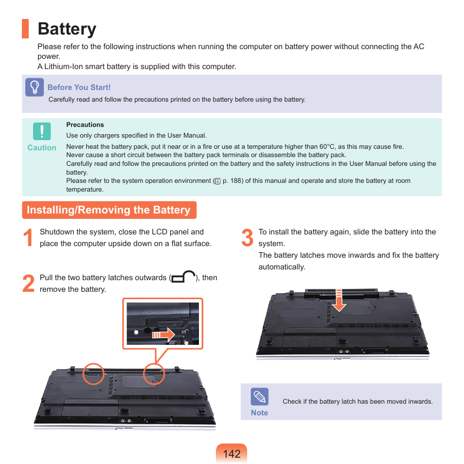 Battery, Installing/removing the battery | Samsung M60 User Manual | Page 143 / 201