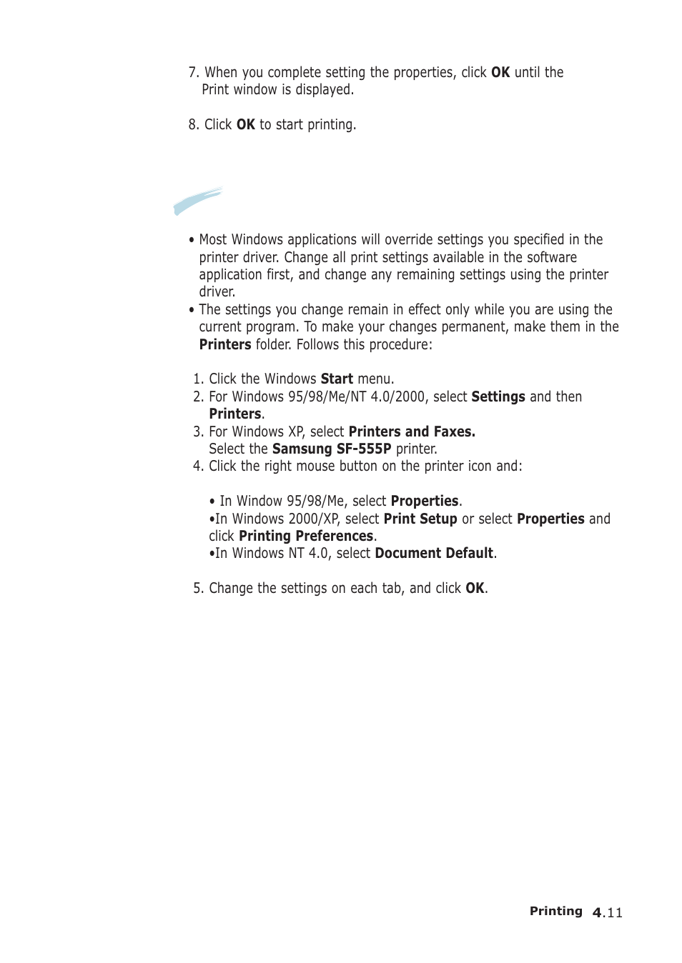 Samsung SF-555P User Manual | Page 104 / 175