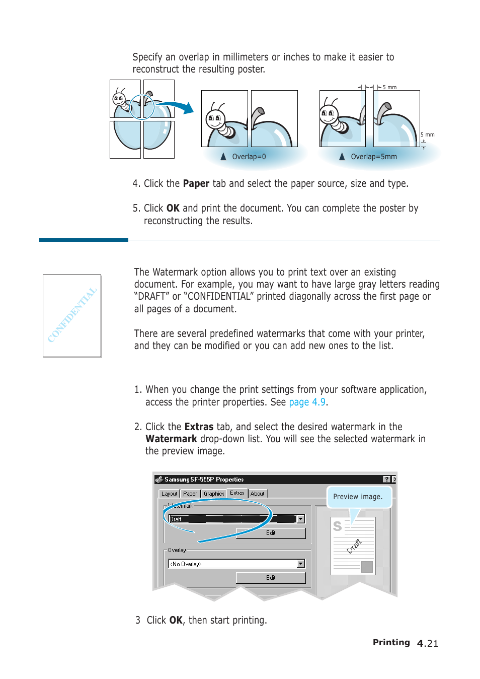 Using watermarks | Samsung SF-555P User Manual | Page 114 / 175