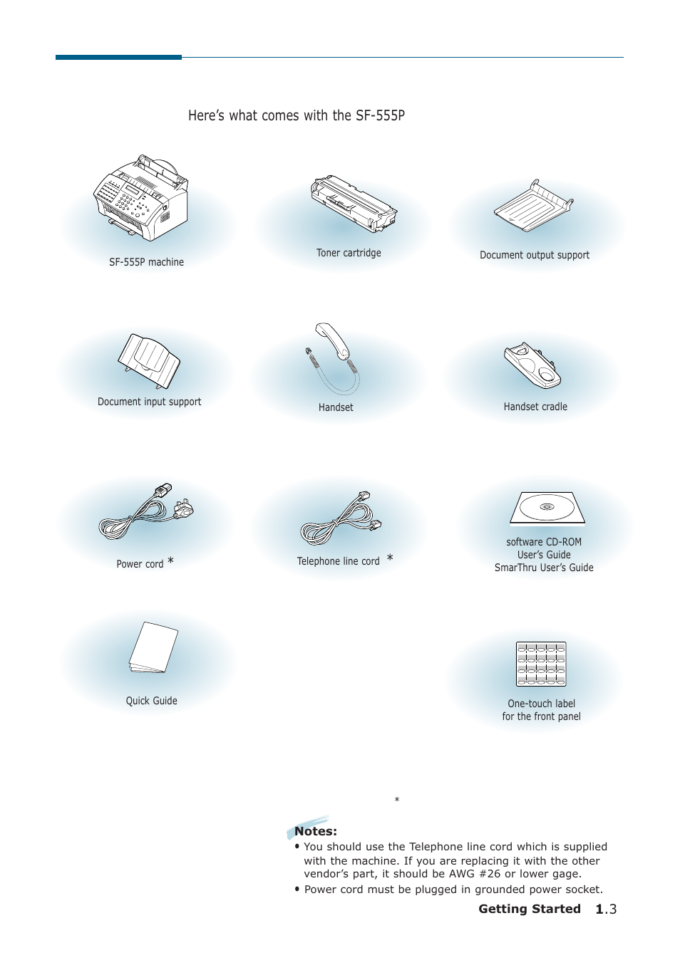 Samsung SF-555P User Manual | Page 14 / 175