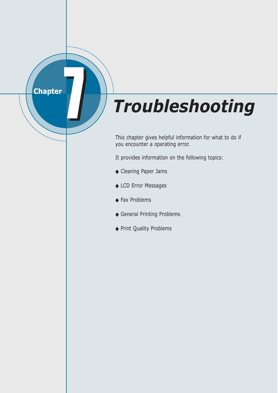 Troubleshooting | Samsung SF-555P User Manual | Page 145 / 175