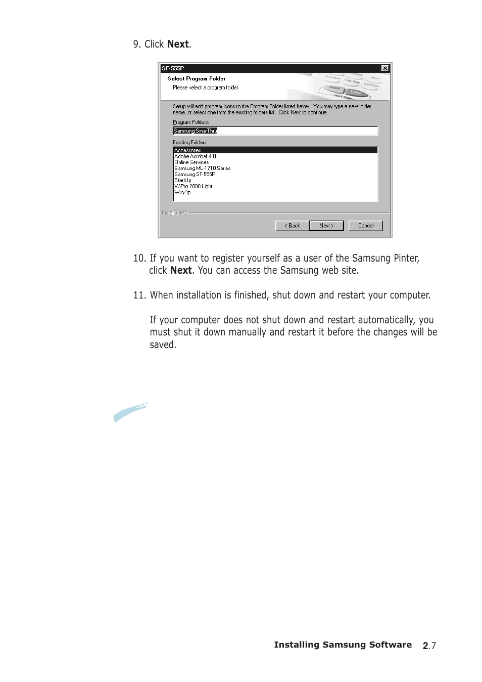 Samsung SF-555P User Manual | Page 42 / 175