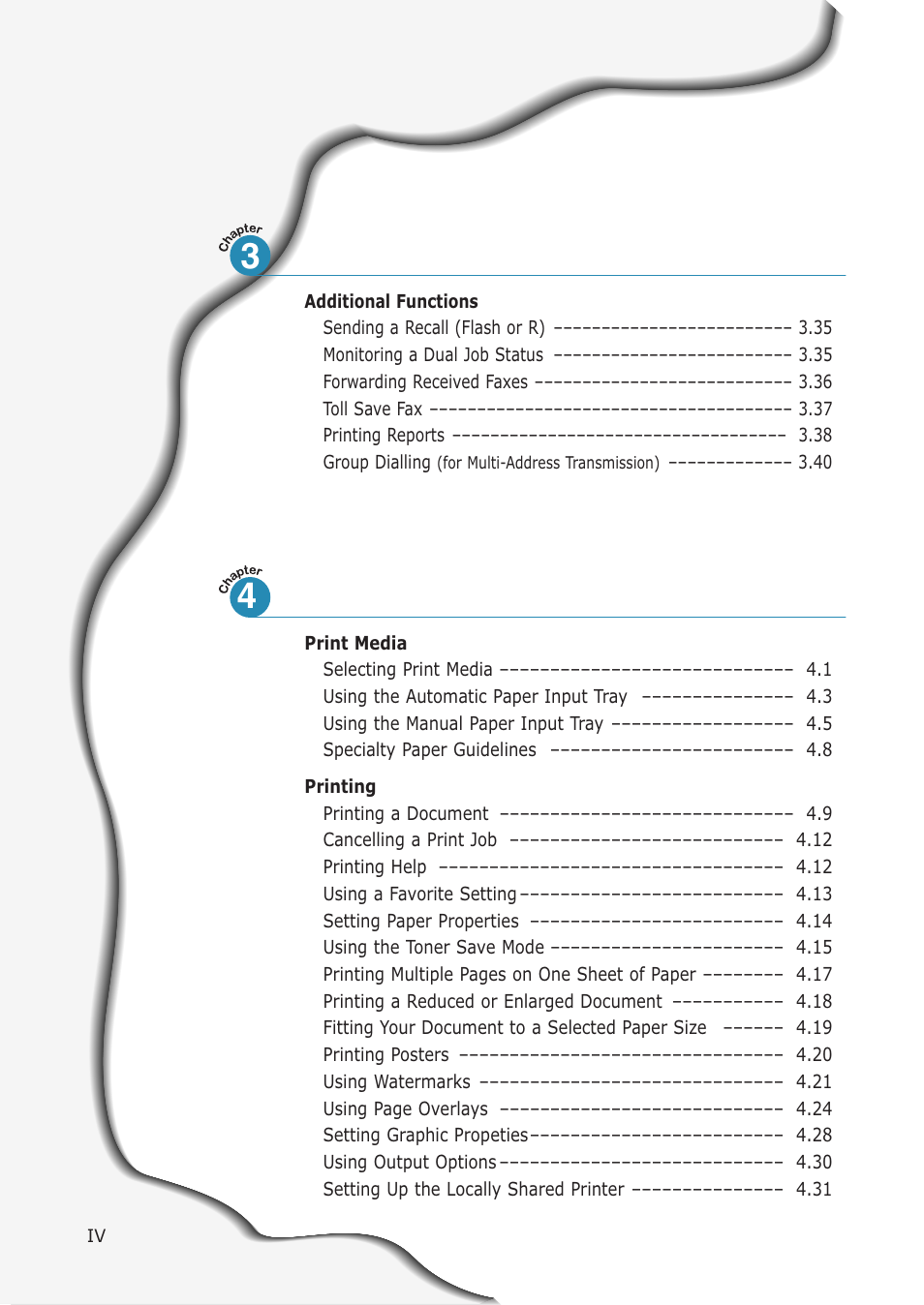 Samsung SF-555P User Manual | Page 5 / 175