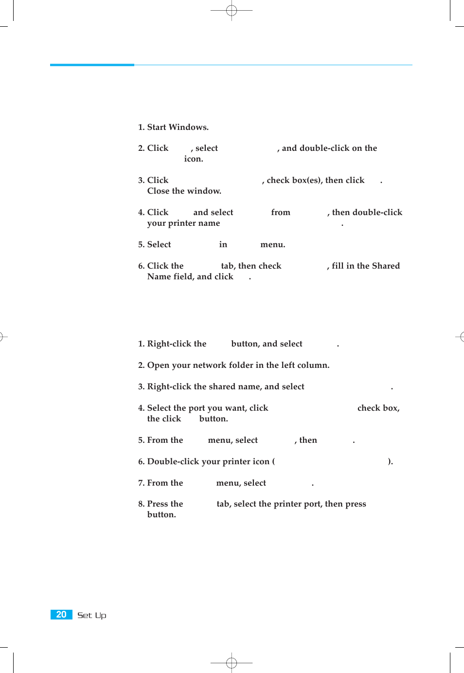 Printing on network printer | Samsung ML-5000A User Manual | Page 11 / 21