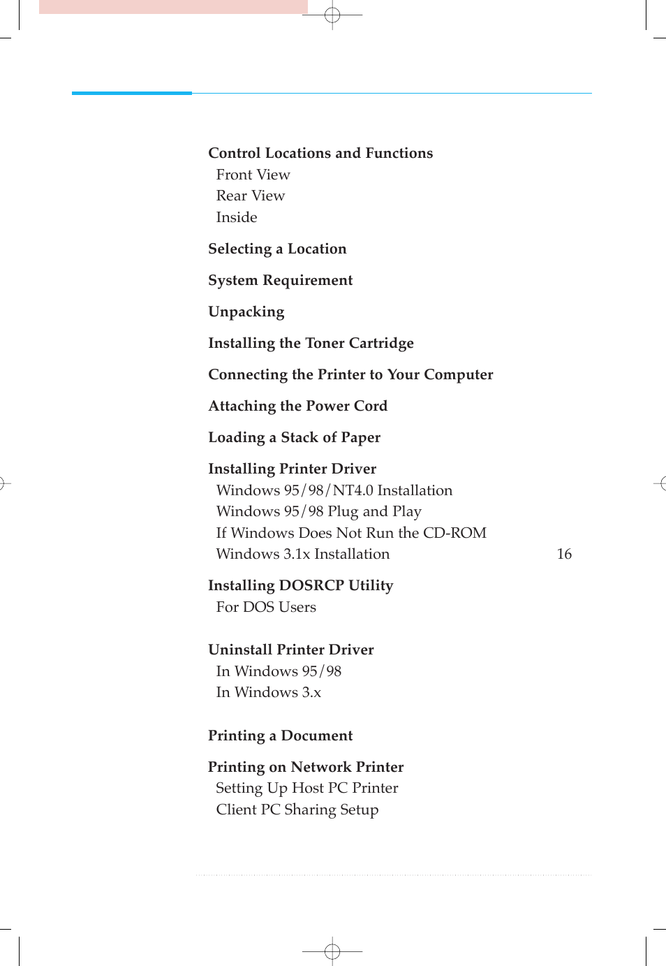 Samsung ML-5000A User Manual | Page 20 / 21