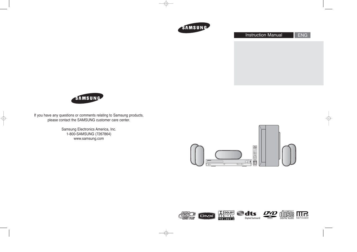 Samsung HT-X20 EN User Manual | 32 pages