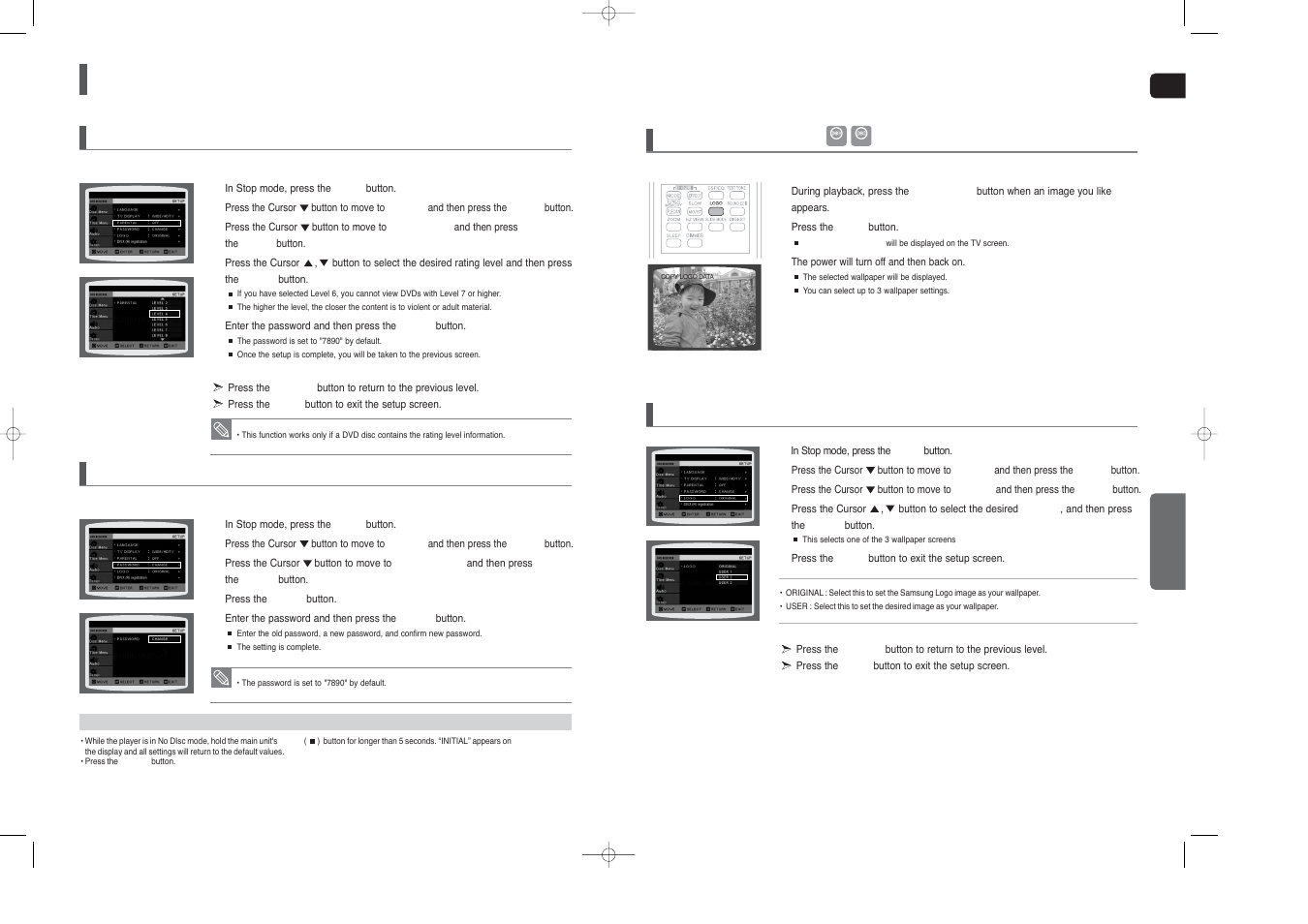 Settings, Con’t) | Samsung HT-X20 EN User Manual | Page 21 / 32