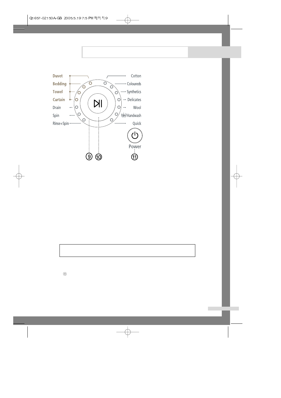 Washing a load of laundry | Samsung Q1457(T/S/V) User Manual | Page 11 / 24