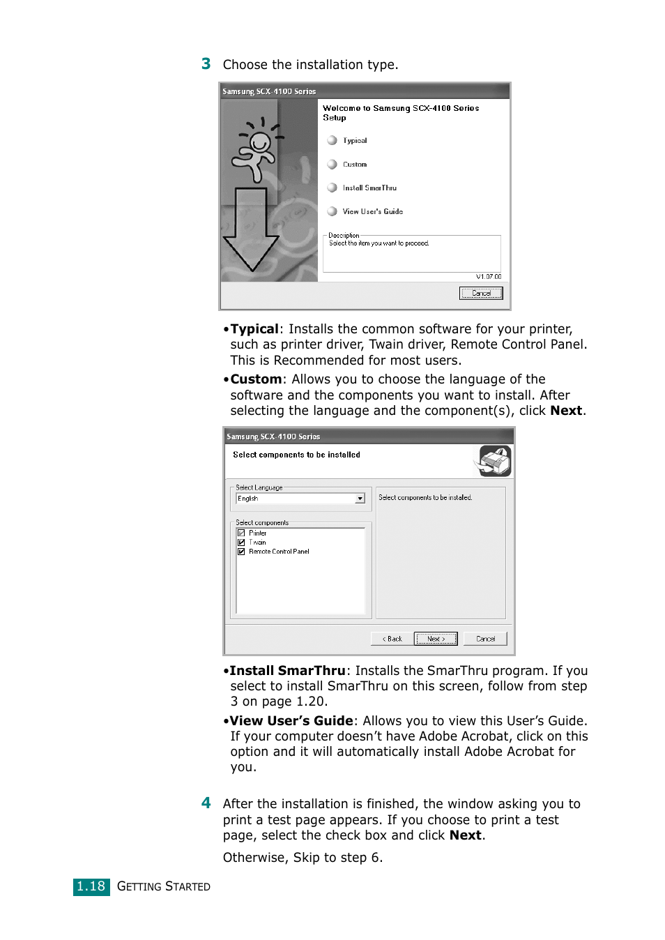 Samsung Laser MFP SCX-4100 User Manual | Page 35 / 169