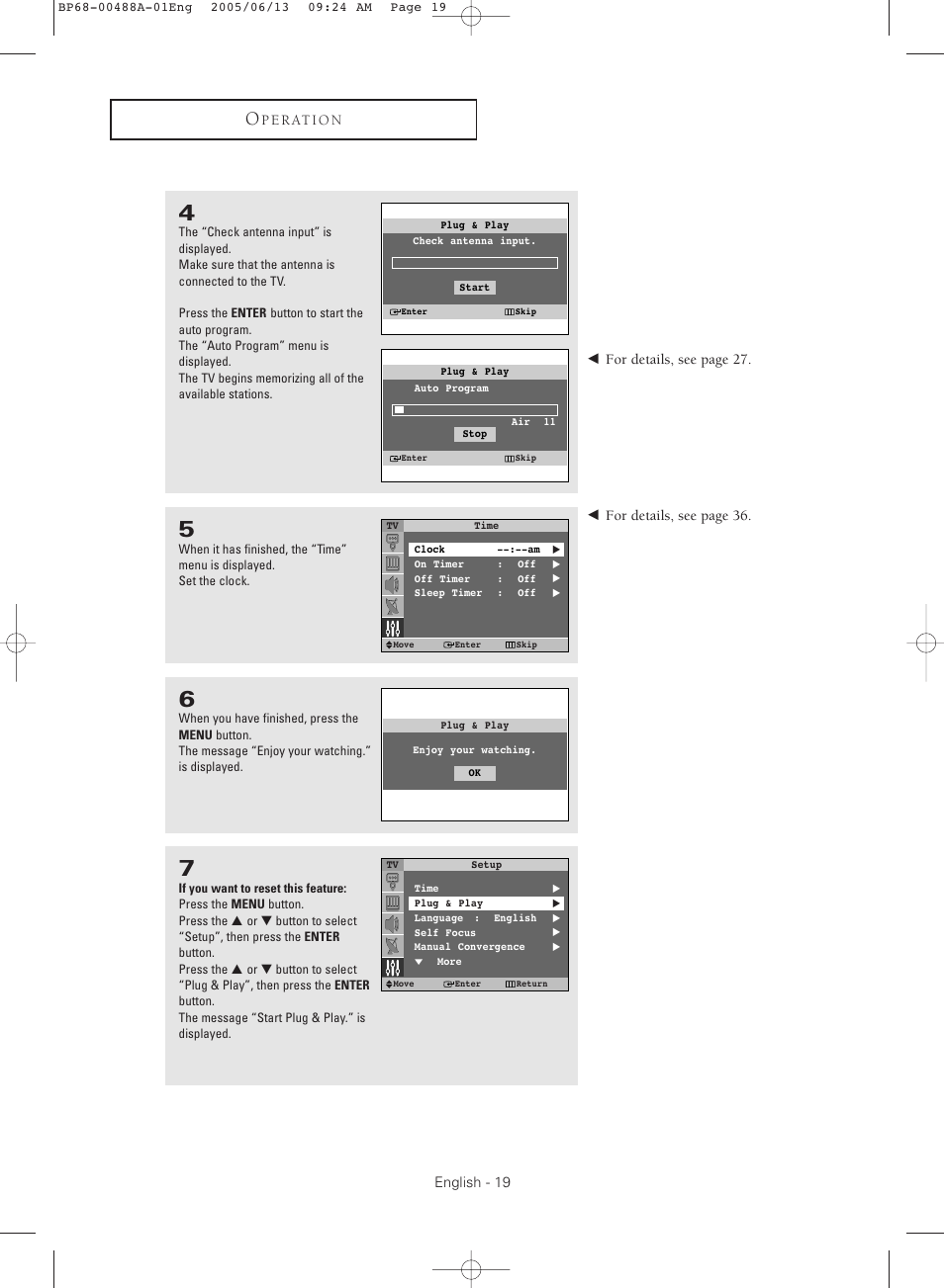 Samsung HC-P5241W User Manual | Page 19 / 64