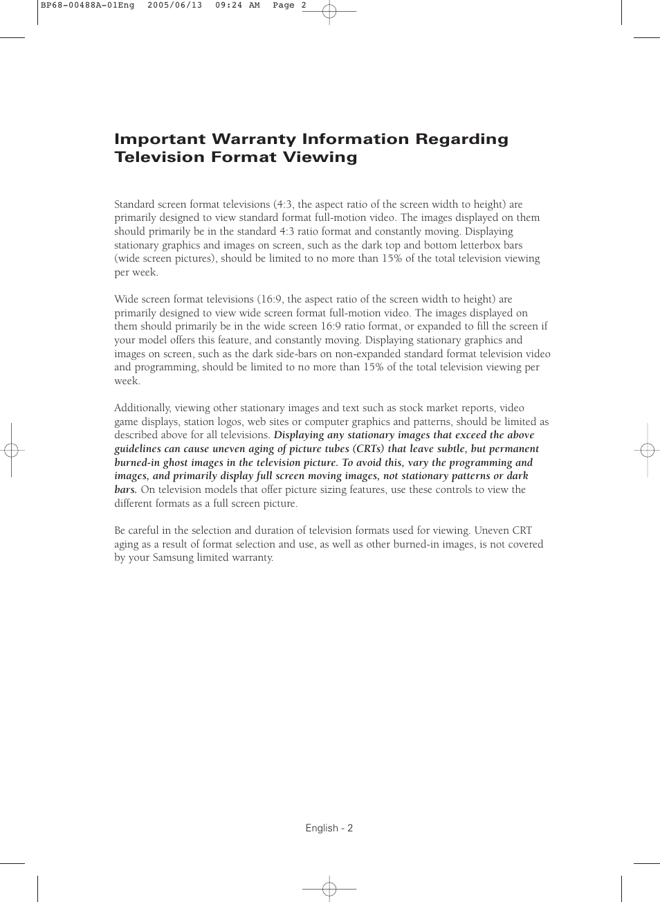 Samsung HC-P5241W User Manual | Page 2 / 64