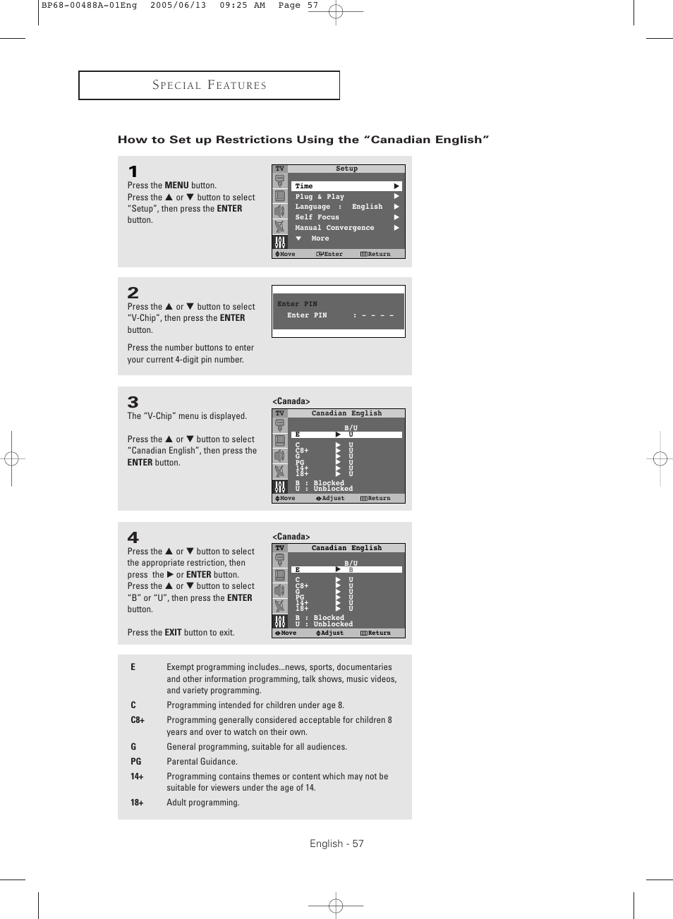 Samsung HC-P5241W User Manual | Page 57 / 64