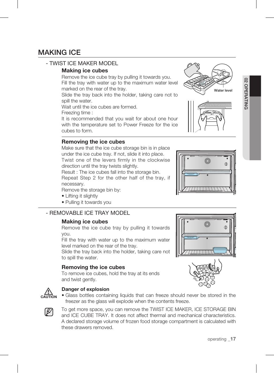 Making ice | Samsung DA99-01906A User Manual | Page 17 / 32