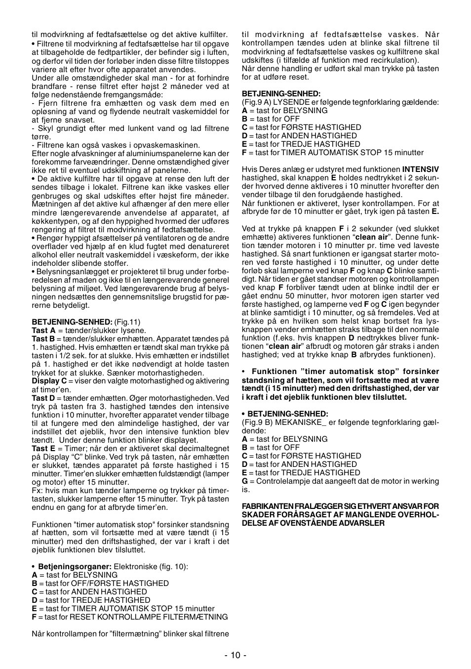 Ardo IT90inox User Manual | Page 10 / 28