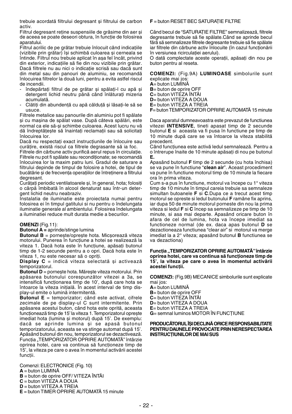 Ardo IT90inox User Manual | Page 22 / 28