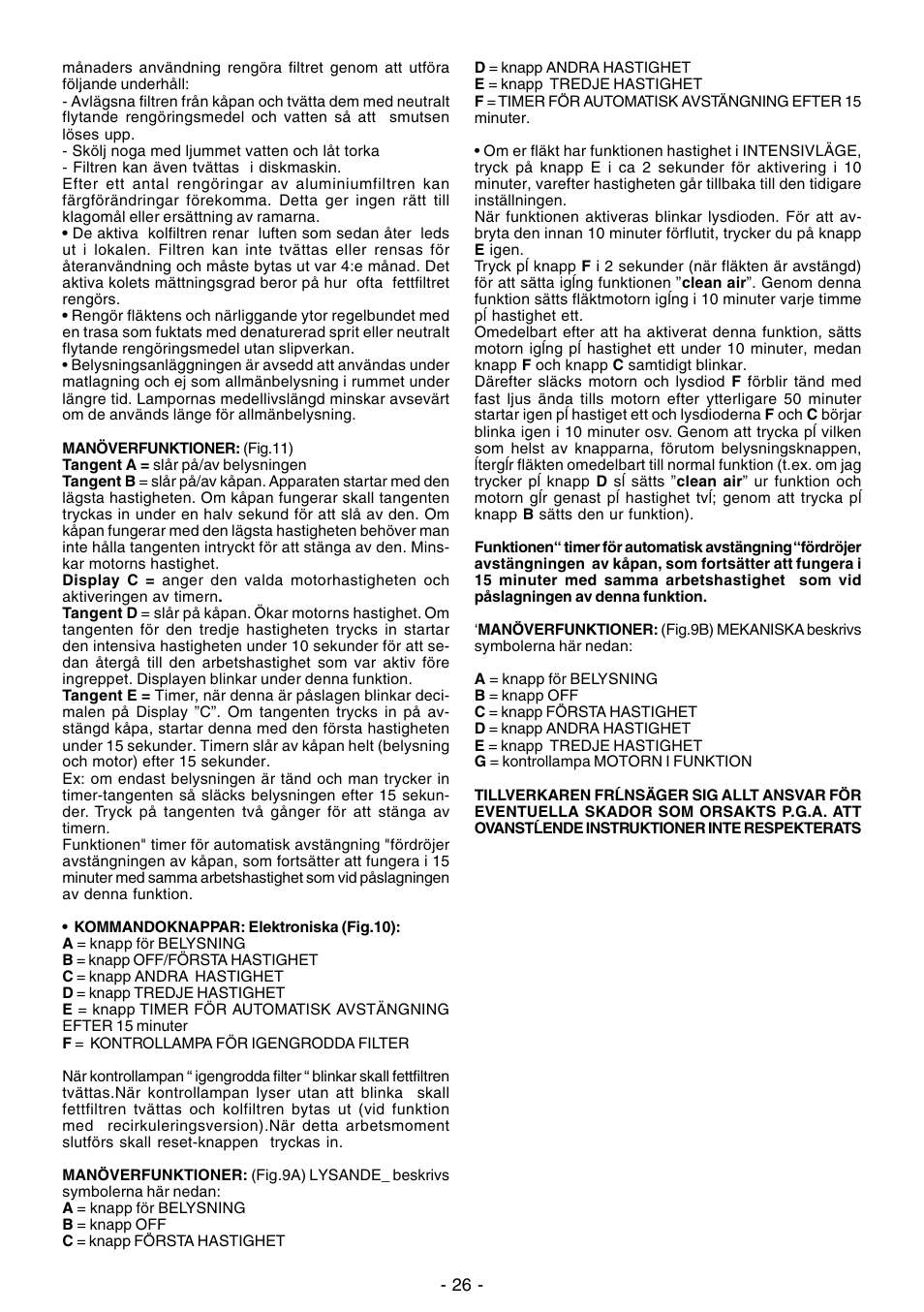 Ardo IT90inox User Manual | Page 26 / 28