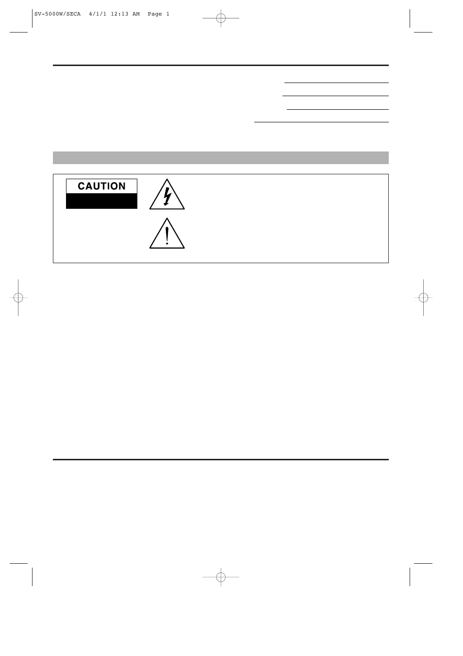 Important safety instructions | Samsung SV-5000 User Manual | Page 2 / 56