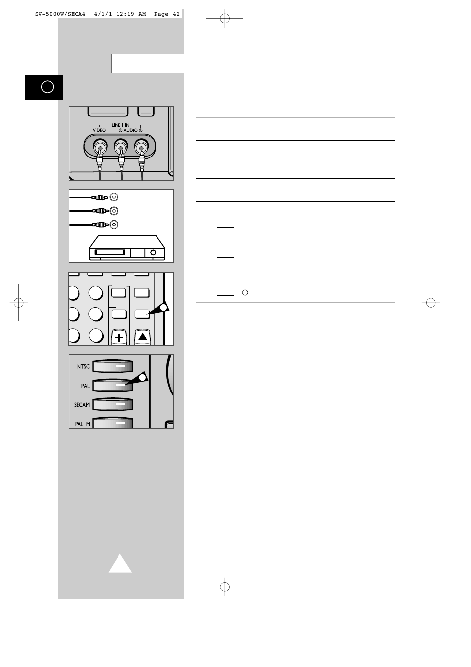 Conversion recording | Samsung SV-5000 User Manual | Page 46 / 56