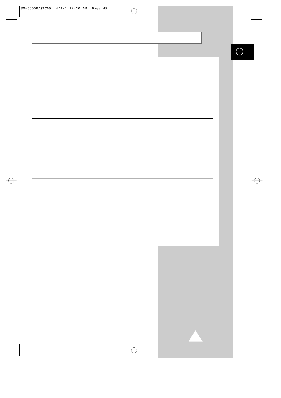 Glossary of terms | Samsung SV-5000 User Manual | Page 53 / 56