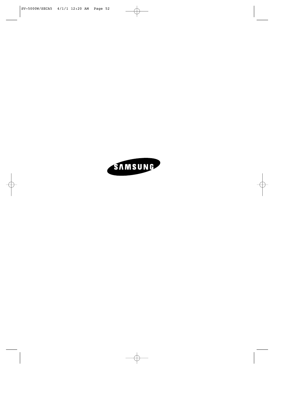 Samsung SV-5000 User Manual | Page 56 / 56