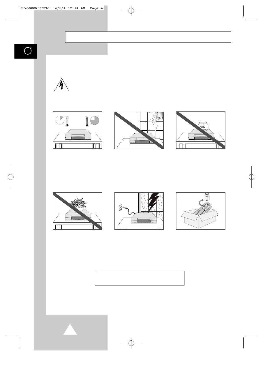 Safety instructions | Samsung SV-5000 User Manual | Page 8 / 56