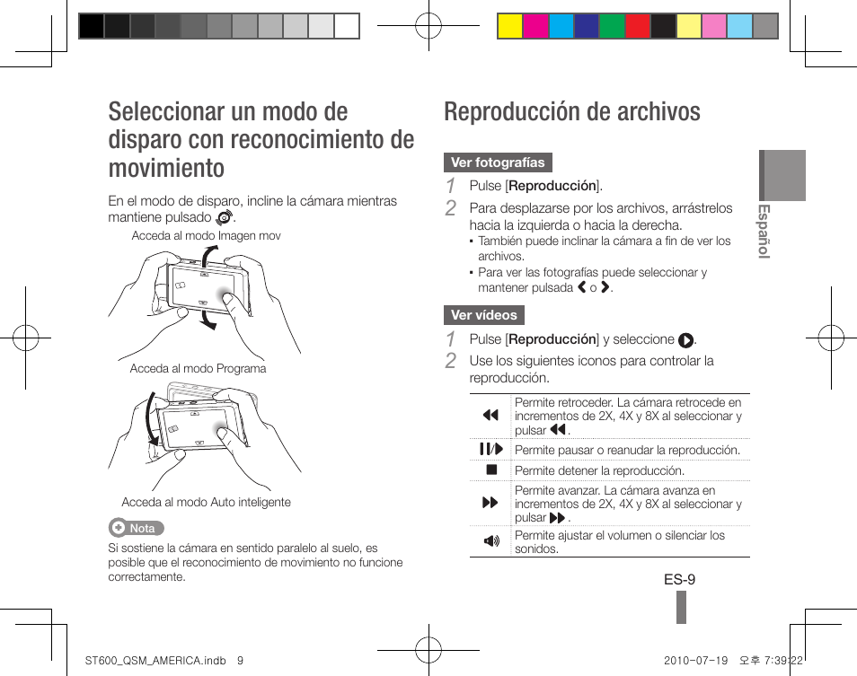 Reproducción de archivos | Samsung AD68-05404A User Manual | Page 19 / 32