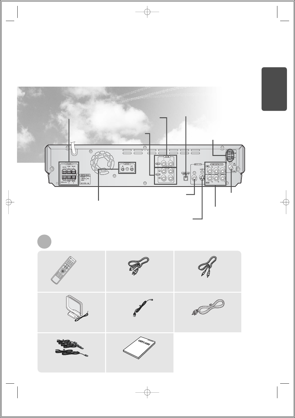 Rear panel, Accessories, Prep ara tion | Samsung HT-DS610 User Manual | Page 11 / 78