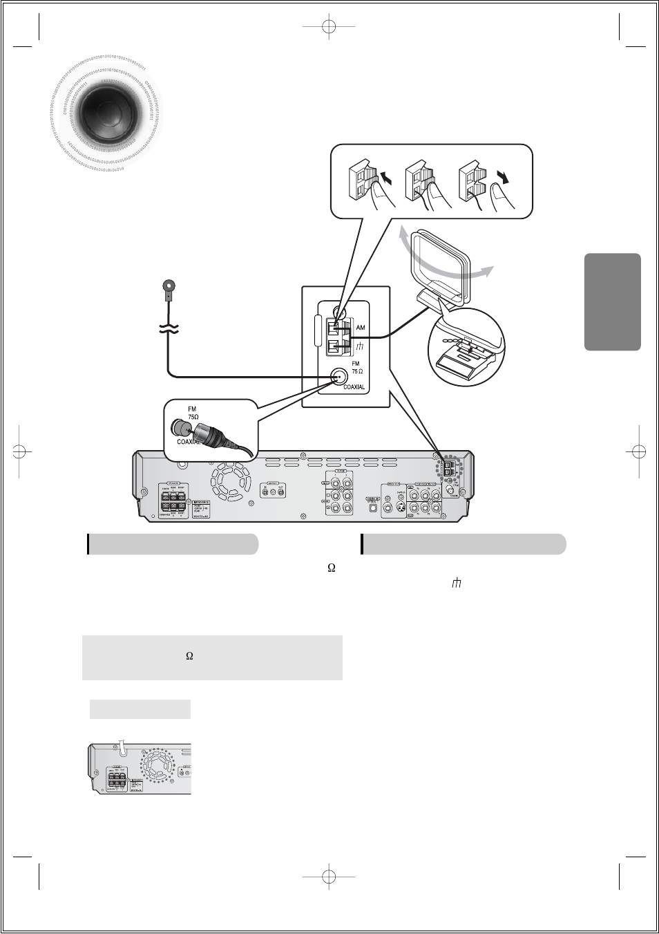 Connecting the fm and am antennas | Samsung HT-DS610 User Manual | Page 21 / 78