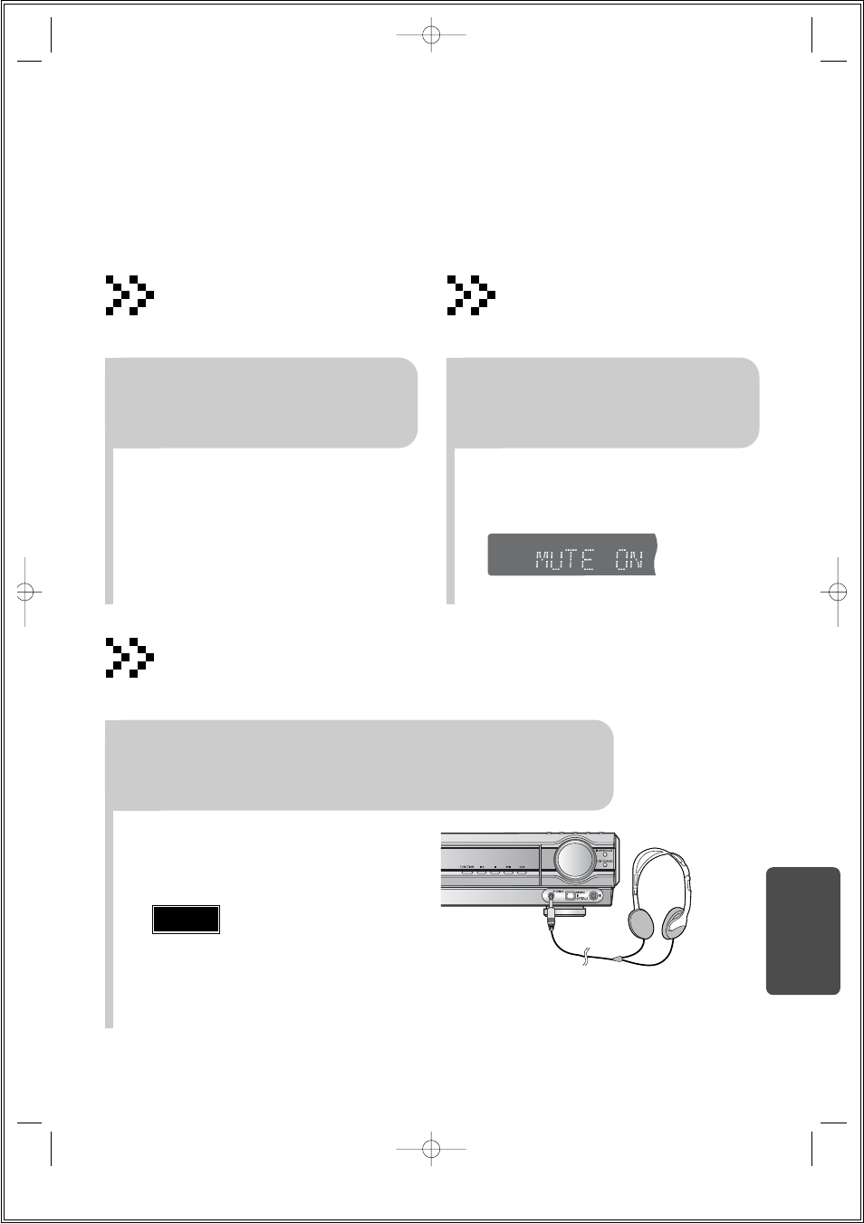 Adjusting display brightness, Using headphones, Mute function | Press dimmer button, Press mute button | Samsung HT-DS610 User Manual | Page 69 / 78