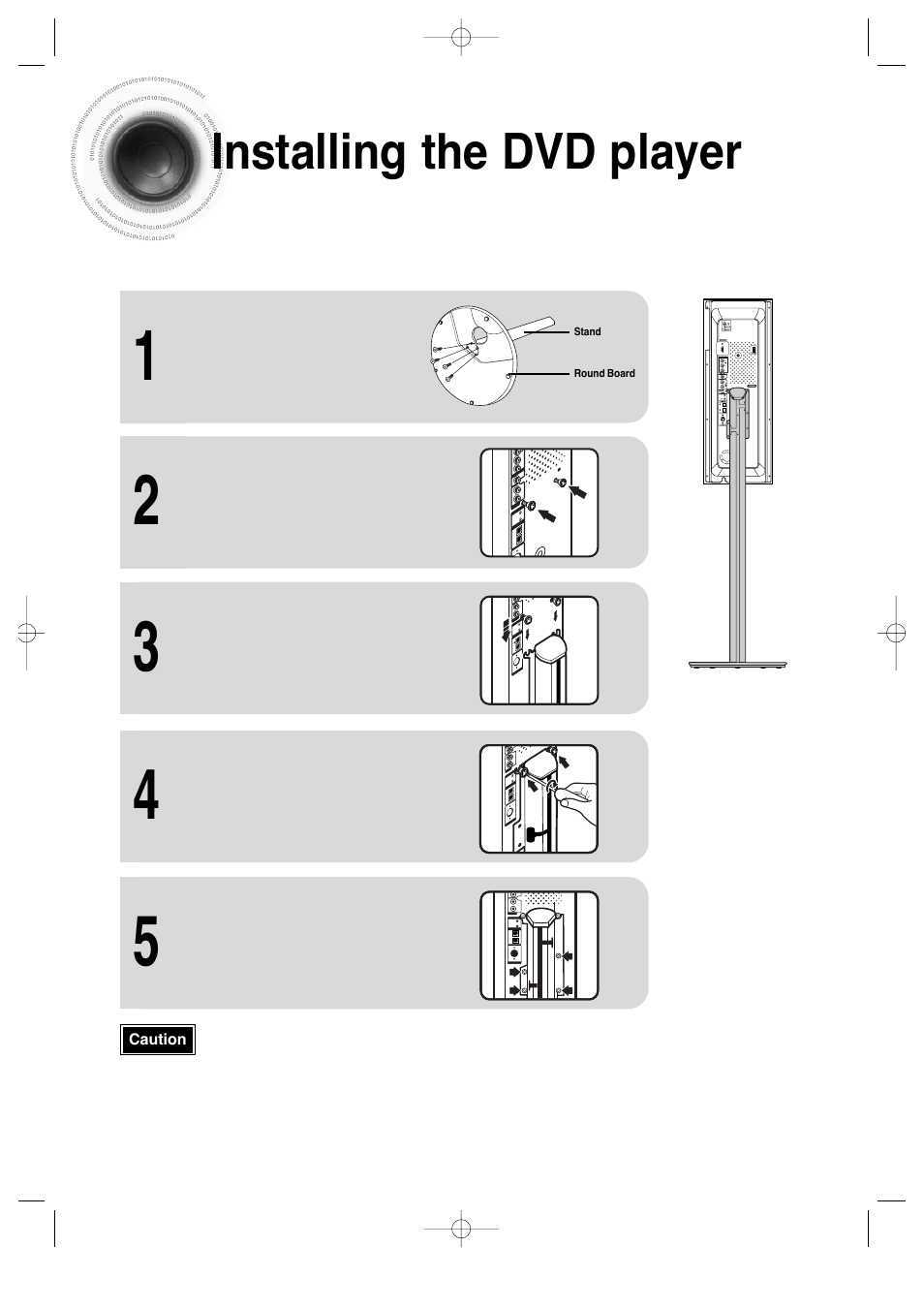 11 installing the dvd player | Samsung AH68-01720S User Manual | Page 13 / 89