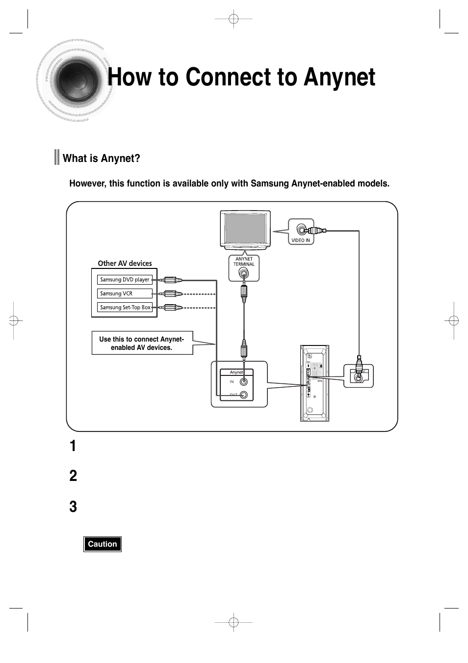 How to connect to anynet | Samsung AH68-01720S User Manual | Page 25 / 89